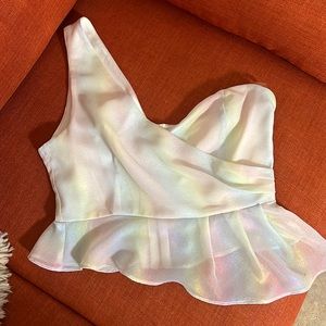 Revolve superdown one shoulder top